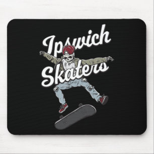 Ipswich Skater Skateboarding Funny Skateboard Humo Mouse Mat