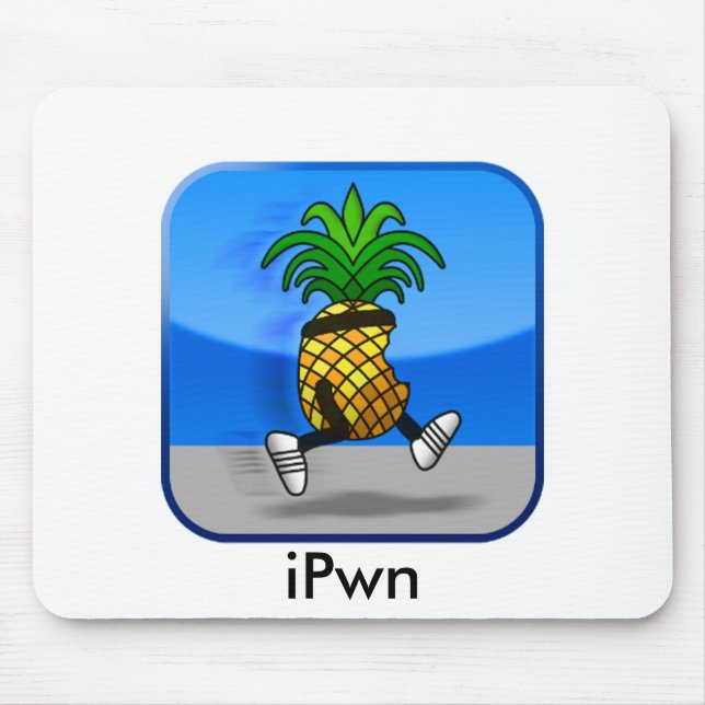 iPwn jailbreak pineapple Mouse Mat (Front)