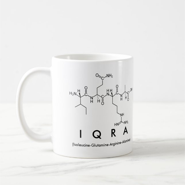 Iqra peptide name mug (Left)