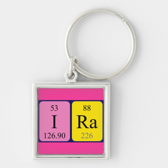 Ira periodic table name keyring (Front)