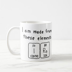 Ira periodic table name mug
