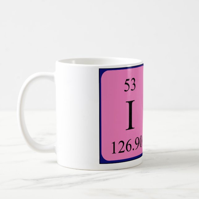 Ira periodic table name mug (Left)