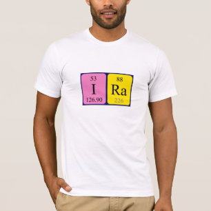Ira periodic table name shirt