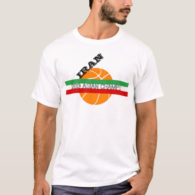 IRAN 2013 Basketball Asian Champs T-Shirt (Front)