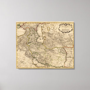 Iran and Asia Canvas Print