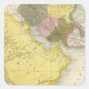 Iran and Saudi Arabia Square Sticker