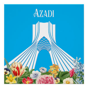 Iran Azadi (Freedom) Glossy Poster
