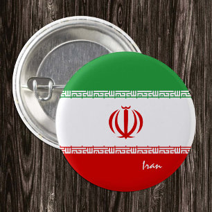 Iran button, patriotic Iranian Flag fashion 3 Cm Round Badge