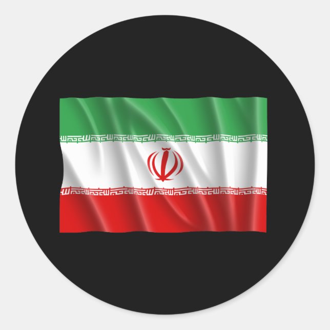 IRAN CLASSIC ROUND STICKER (Front)