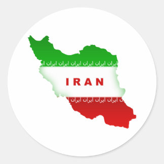 Iran Classic Round Sticker
