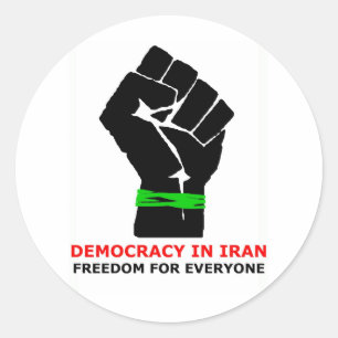 IRAN domocracy Classic Round Sticker
