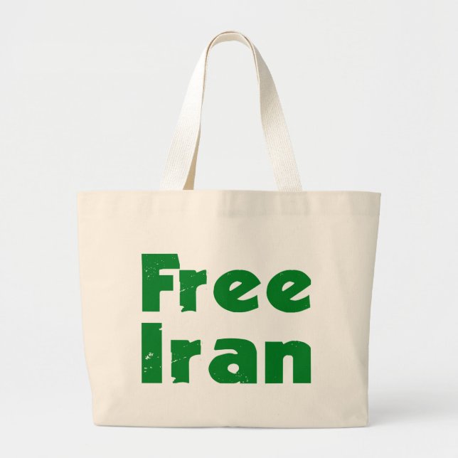 Iran Election Large Tote Bag (Front)