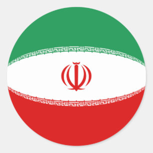 Iran Fisheye Flag Sticker