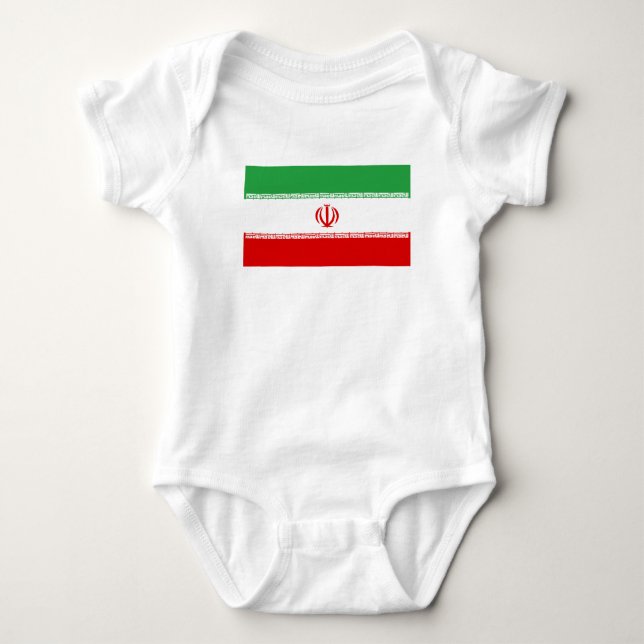 Iran Flag Baby Bodysuit (Front)