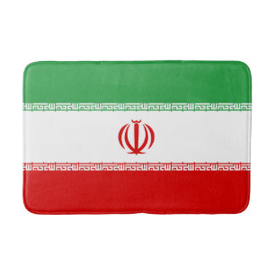 Iran Flag Bath Mat