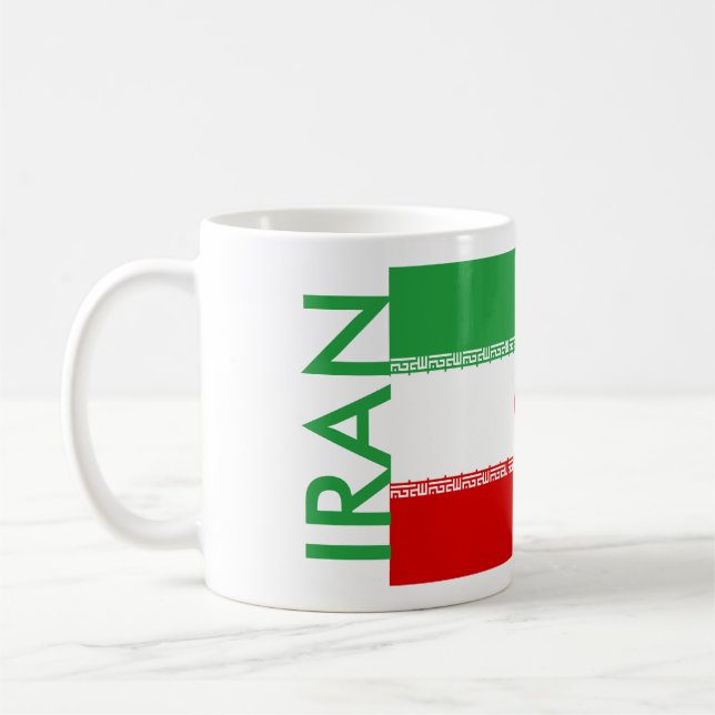 IRAN FLAG COFFEE MUG (Left)