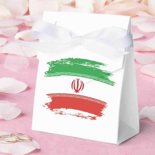 Iran flag favour box (Wedding)