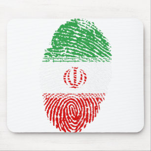 Iran Flag Fingerprint Country Pride Identity Mouse Mat