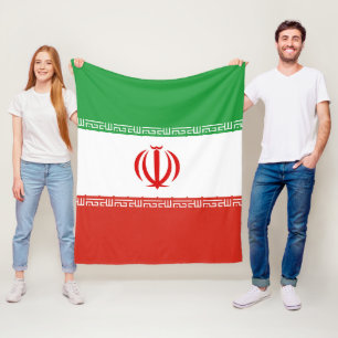Iran flag fleece blanket
