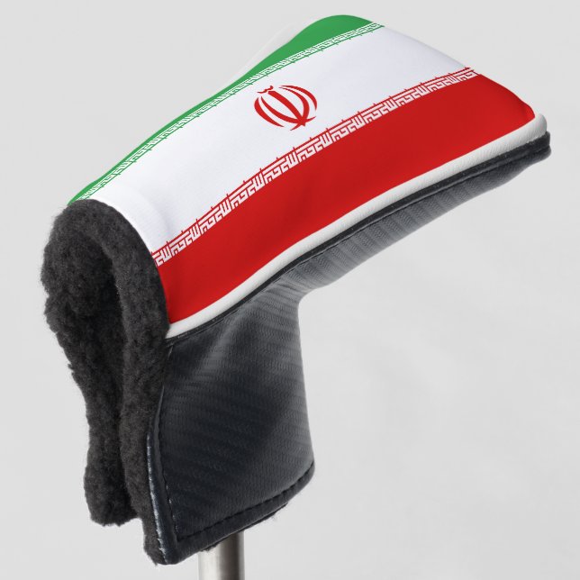 Iran Flag Golf Head Cover (3/4 Front)