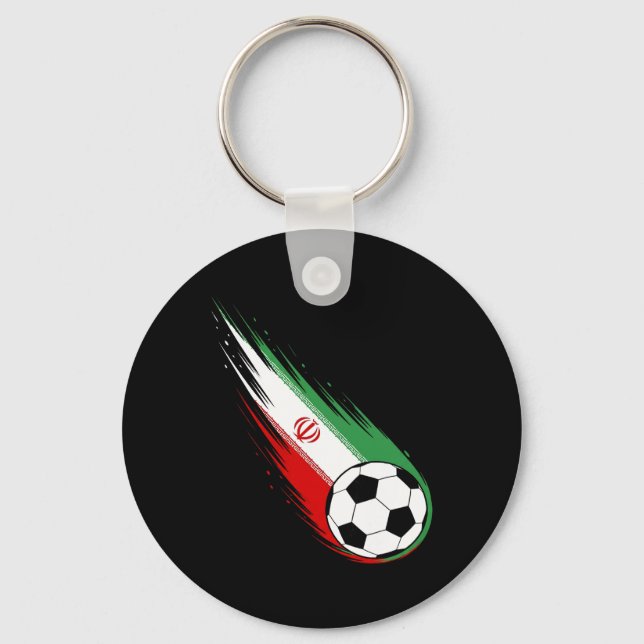 Iran Flag Graphic Iran Pride Heritage  Key Ring (Front)