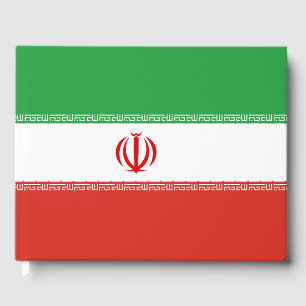 Iran flag guest book