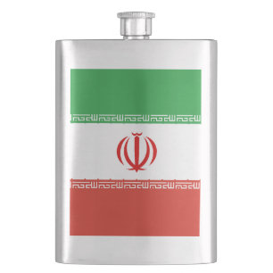 Iran flag hip flask
