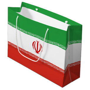 Iran flag large gift bag