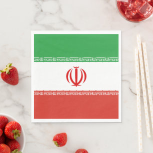 Iran flag napkin