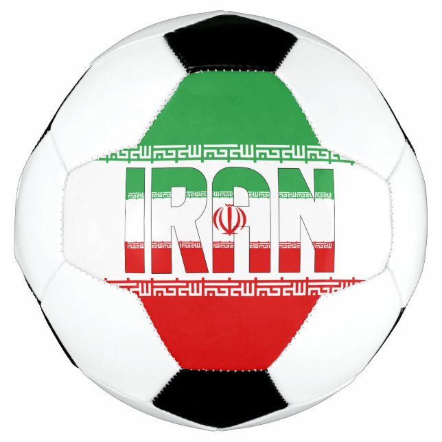 Iran Flag Patriotic  Soccer Ball (Front)