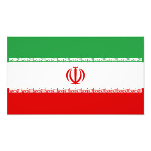 Iran Flag Photo Print