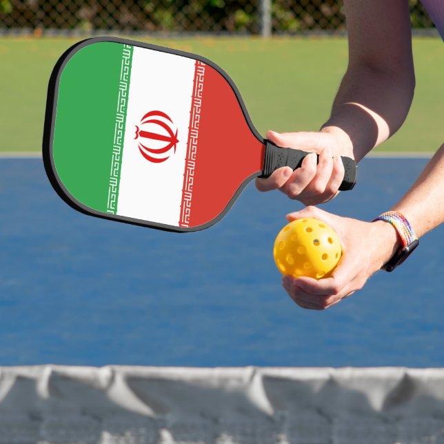 Iran flag pickleball paddle (Insitu)