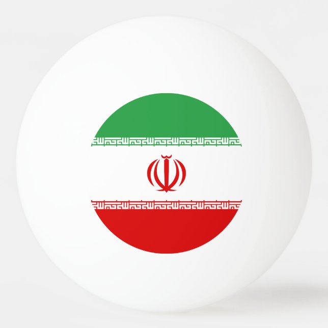 Iran Flag Ping Pong Ball (Front)