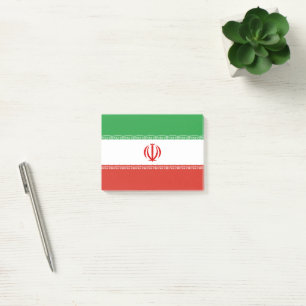 Iran flag post-it notes