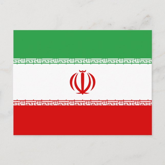 Iran Flag Postcard (Front)