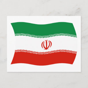 Iran Flag Postcard