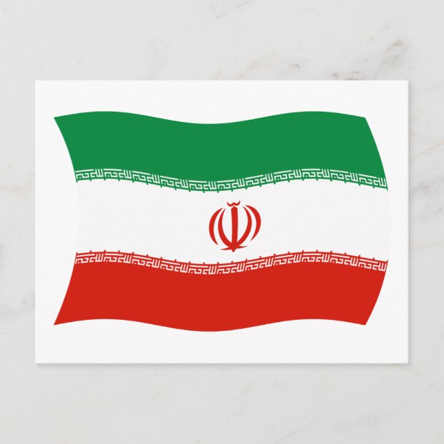 Iran Flag Postcard (Front)