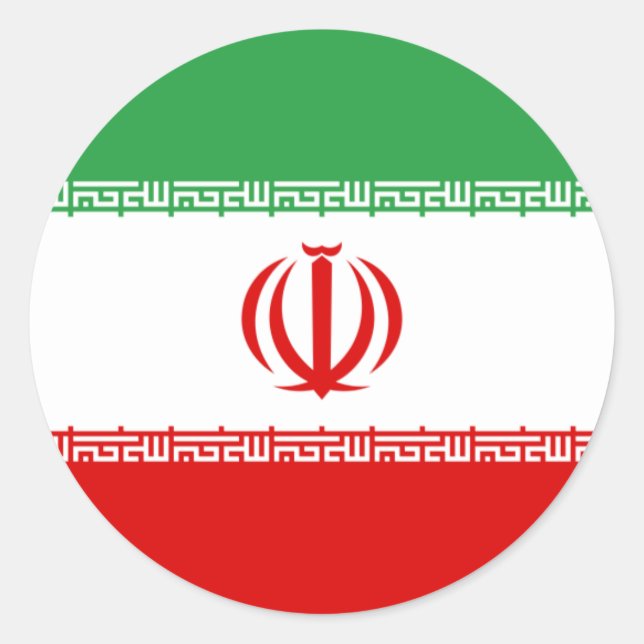 Iran Flag Sticker (Front)