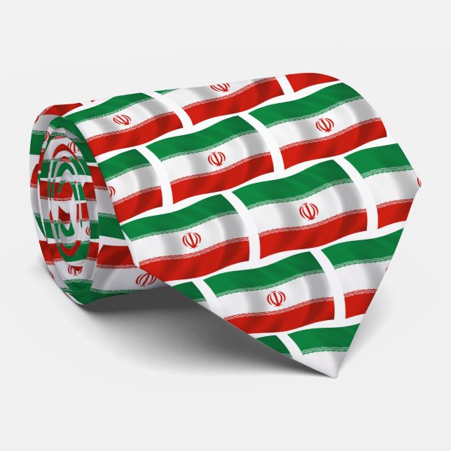 Iran Flag Tie (Rolled)
