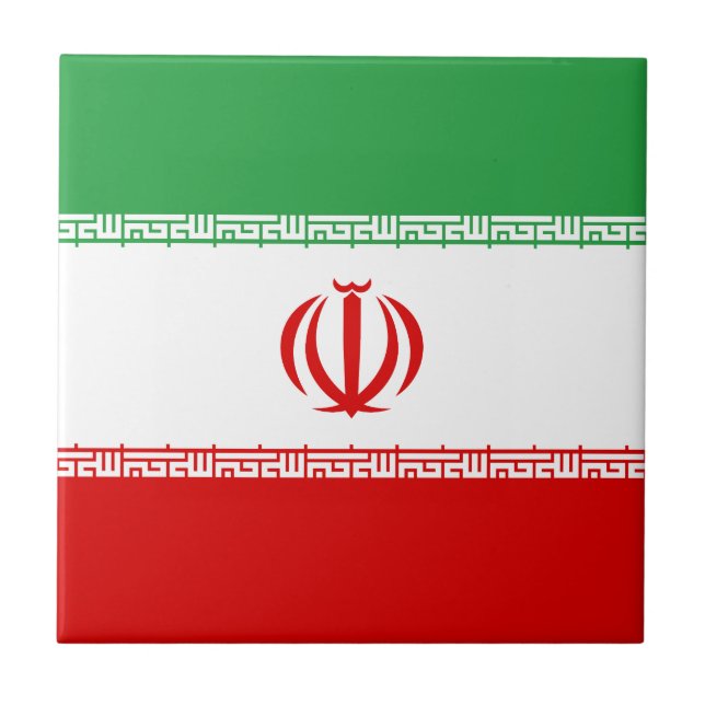 Iran Flag Tile (Front)