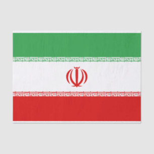 Iran Flag Tissue Paper