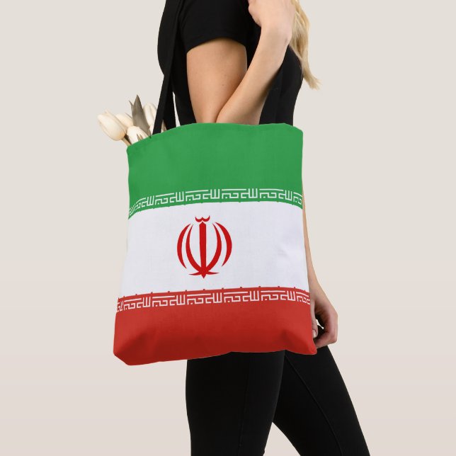 Iran flag tote bag (Close Up)