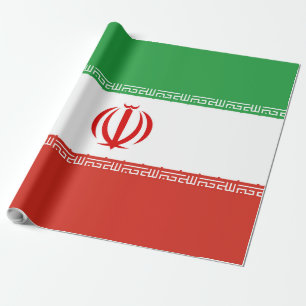Iran flag wrapping paper