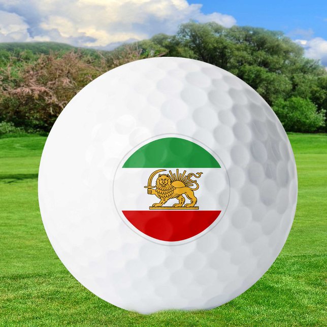 Iran Golf Balls, Persian Flag, Shah of Iran Golf Balls (Creator Uploaded)