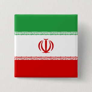 Iran (Iranian) Flag 15 Cm Square Badge