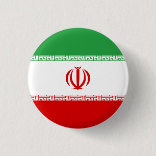 Iran (Iranian) Flag 3 Cm Round Badge