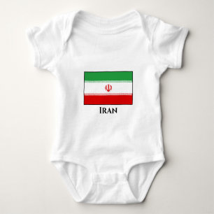 Iran (Iranian) Flag Baby Bodysuit