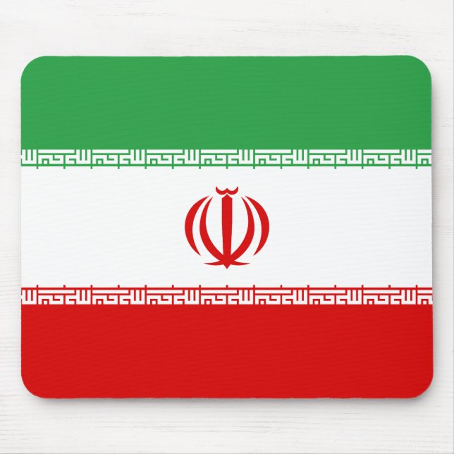 Iran (Iranian) Flag Mouse Mat (Front)