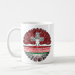 Iran Iranisch Schweiz Baum Wurzel und Schweizer Sc Coffee Mug