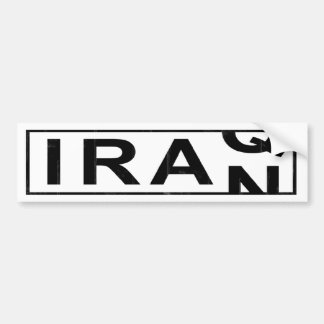 Iran Iraq Bumper Sticker